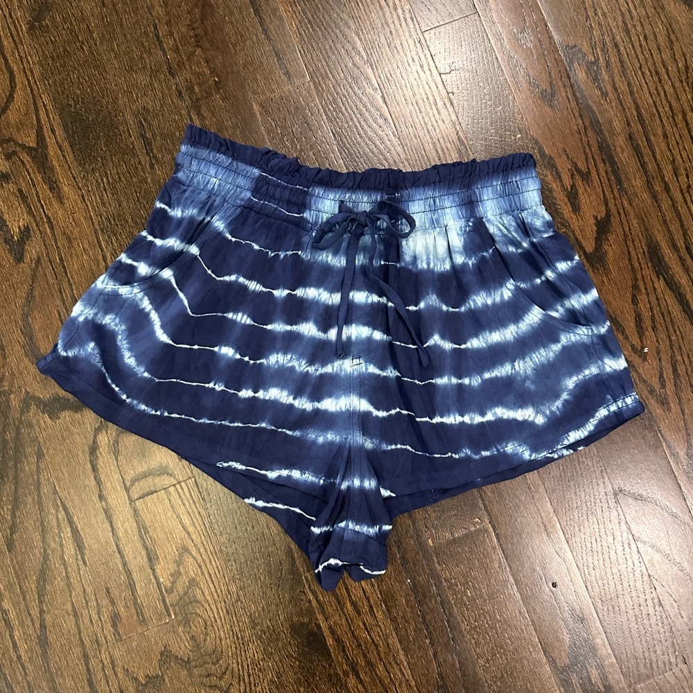 Aeropostale XS Blue Tie-Dye Shorts